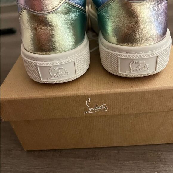 Christian Louboutin Vierissima Iridescent Flat Sneakers - Picture 6 of 11